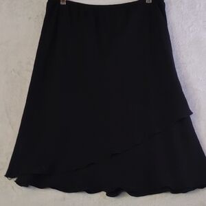 S.L. Fashions Asymmetrical Black Skirt Whimsigoth